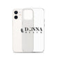 Donna Black Clear Case for iPhone®