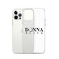Donna Black Clear Case for iPhone®