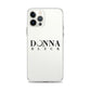 Donna Black Clear Case for iPhone®
