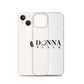 Donna Black Clear Case for iPhone®