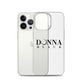 Donna Black Clear Case for iPhone®