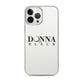Donna Black Clear Case for iPhone®