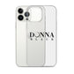 Donna Black Clear Case for iPhone®