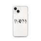 Donna Black Clear Case for iPhone®