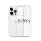 Donna Black Clear Case for iPhone®
