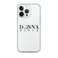 Donna Black Clear Case for iPhone®