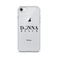 Donna Black Clear Case for iPhone®