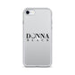 Donna Black Clear Case for iPhone®