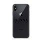 Donna Black Clear Case for iPhone®