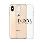 Donna Black Clear Case for iPhone®