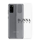 Donna Black Clear Case for Samsung®