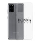 Donna Black Clear Case for Samsung®