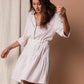 Mini Jodi Shirt Dress in Striped Linen