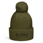 Donna Black Pom Pom Beanie