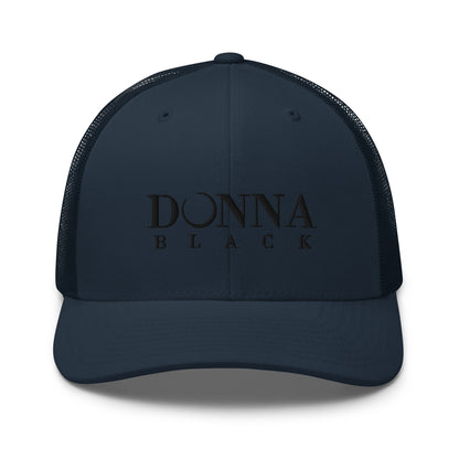 Donna Black Trucker Cap