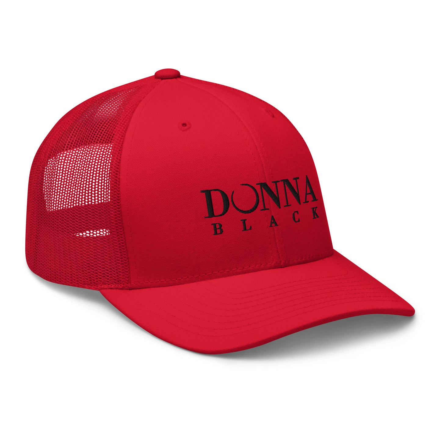 Donna Black Trucker Cap