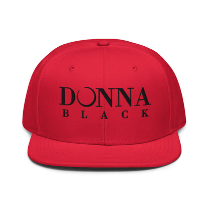 Donna Black Snapback Hat