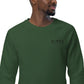 Donna Black Unisex Organic Raglan Sweatshirt
