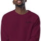 Donna Black Unisex Organic Raglan Sweatshirt