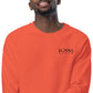 Donna Black Unisex Organic Raglan Sweatshirt