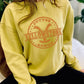 Yellow Stone Graphic Print Sweatshirts