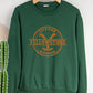 Yellow Stone Graphic Print Sweatshirts