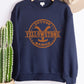 Yellow Stone Graphic Print Sweatshirts