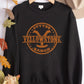 Yellow Stone Graphic Print Sweatshirts